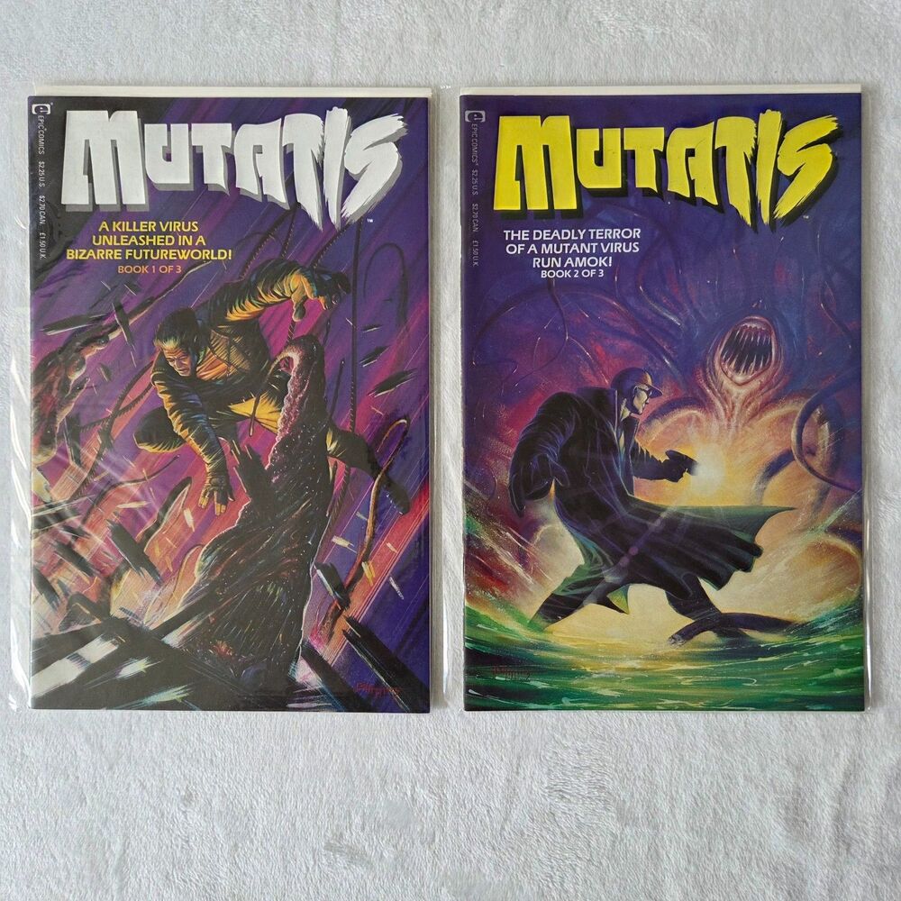 Mutatis #1, #2 | 1991‎ Eternity Indie Sci-Fi Horror Lot Bagged/Boarded
